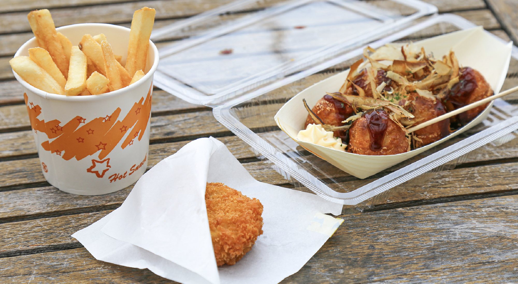 ポテト・たこ焼き・コロッケ